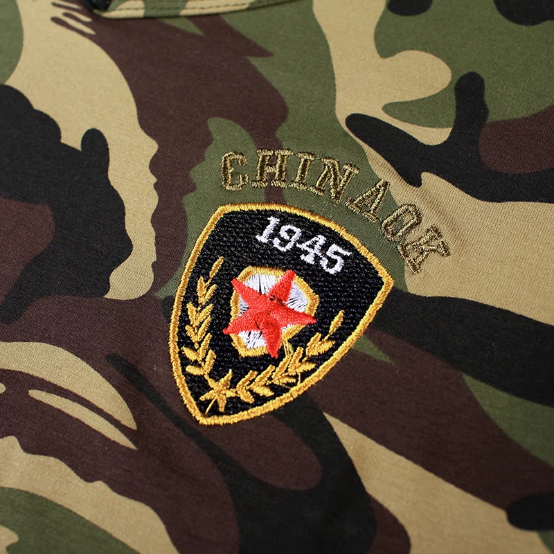 Камуфляжная футболка в Военном Стиле Женская хлопковая эластичная с длинным