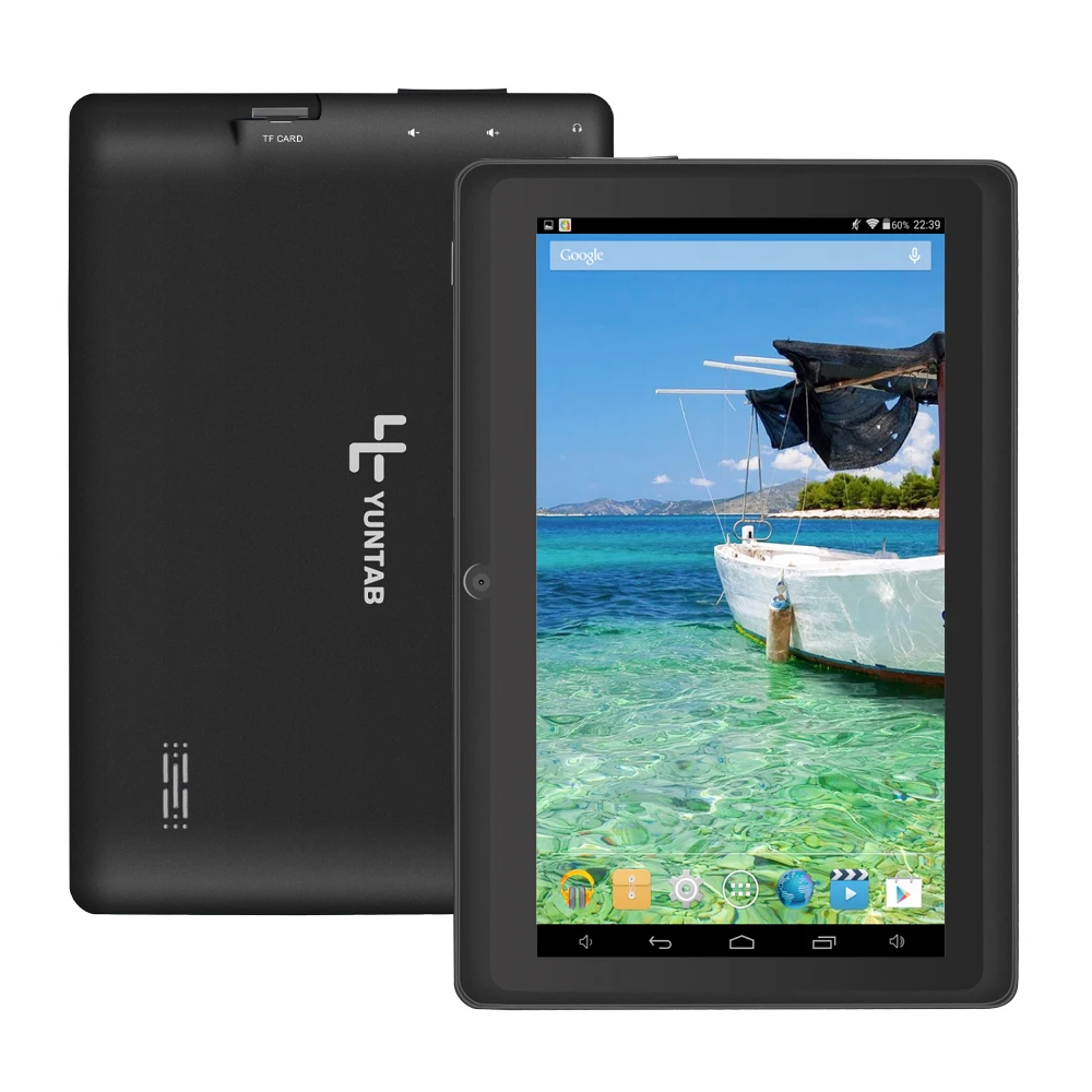 Горячая Распродажа! Yuntab 7 дюймов Q88 для паншета аllwinner A33 4 ядра 512 МБ + 8 Гб Android Dual