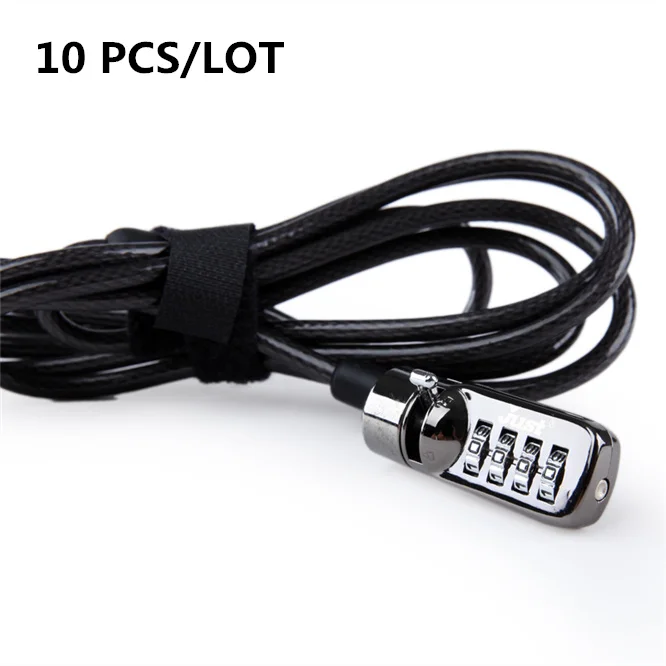 10 PCS HOT SALE 4 Digit Security Password Computer Lock Anti-theft Chain For Notebook PC Laptop lock | Обустройство дома