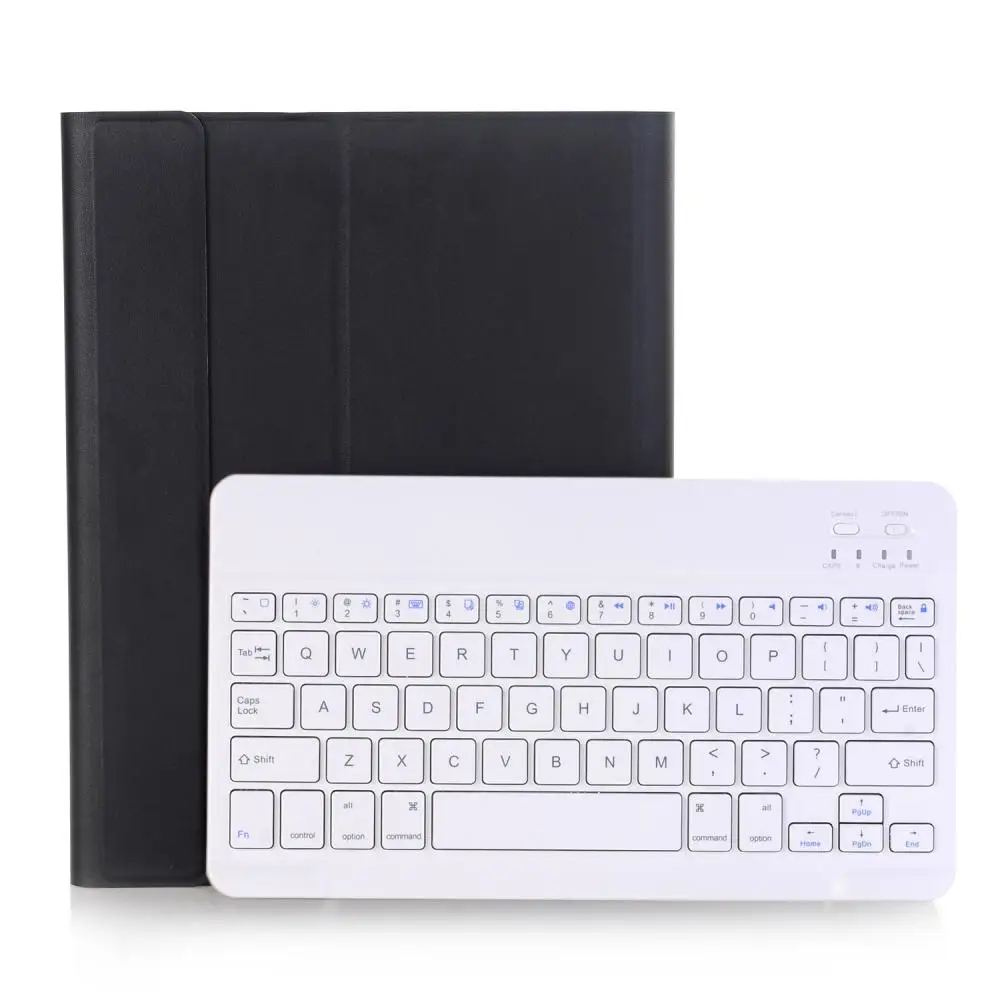 Для Apple iPad 2/3/4 клавиатура чехол для iPad2 iPad3 iPad4 чехол Bluetooth клавиатура Тонкий кожаный чехол Funda+ Экран протектор - Цвет: Black with White