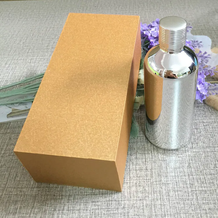 Пустая Серебристая Капсульная бутылка с вакуумным покрытием 100 мл 4 шт. в