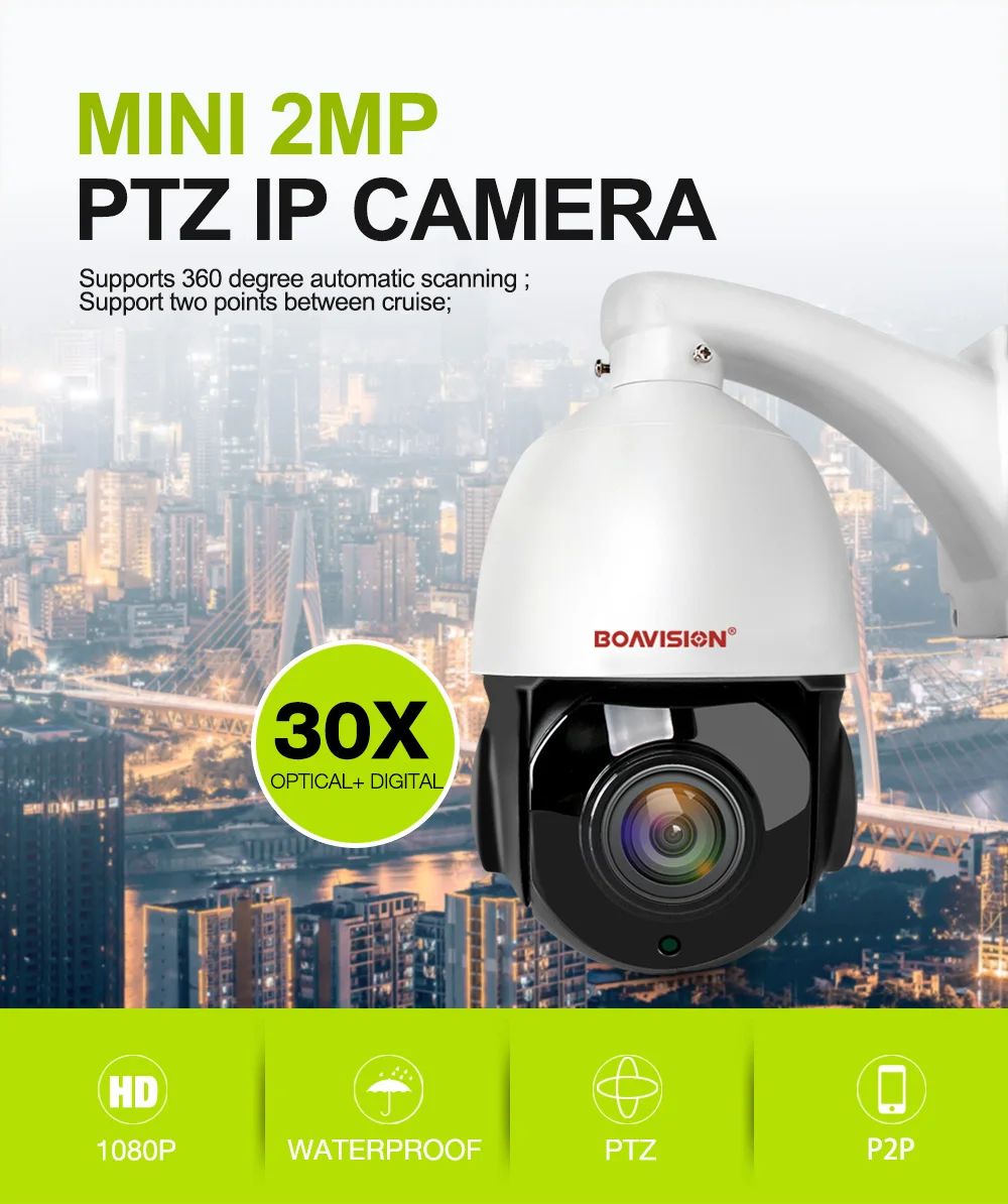 HD 1080P 2MP PTZ IP камера Открытый 30X зум ИК 50 м ночное видение Водонепроницаемая скоростная купольная камера P2P CCTV камера безопасности Onvif