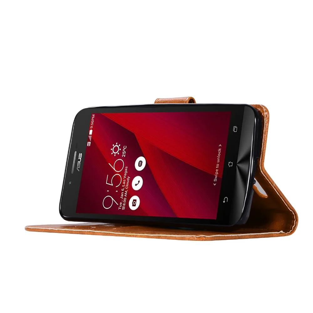 Для Asus Zenfone Go ZC500TG флип чехол бумажник кожаный для X009DD телефона Coque принципиально |