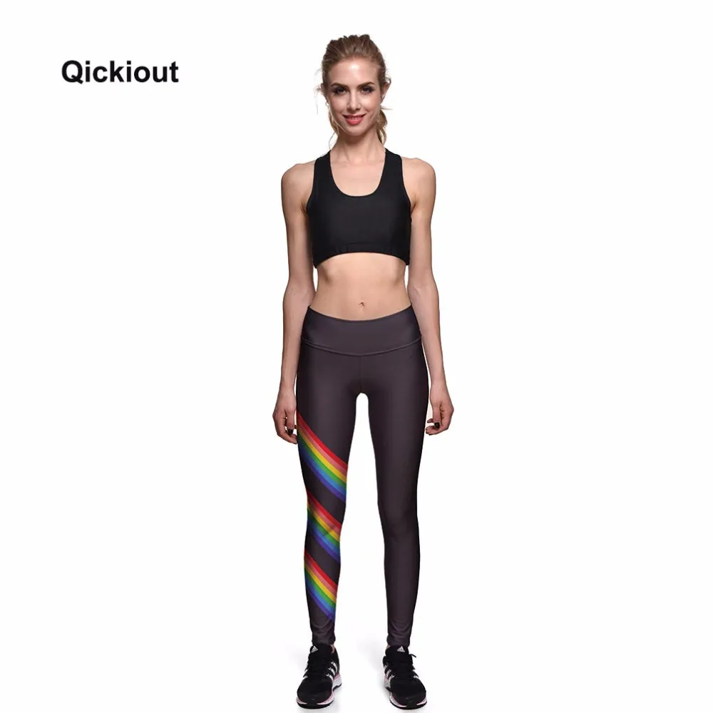 Новинка года Qickitout модные новые стильные весенне-осенние леггинсы брюки с принтом Высококачественные эластичные женские штаны для рождественских подарков
