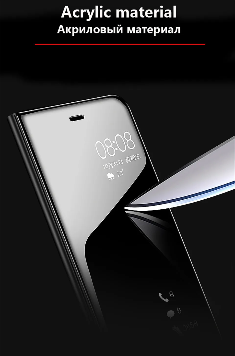 Зеркальный кожаный чехол-книжка для huawei P30 P20 pro P10 Lite P Smart чехол mate 10 20 Pro 20X Nova 3 3i 4 Honor 10 9 Lite чехол