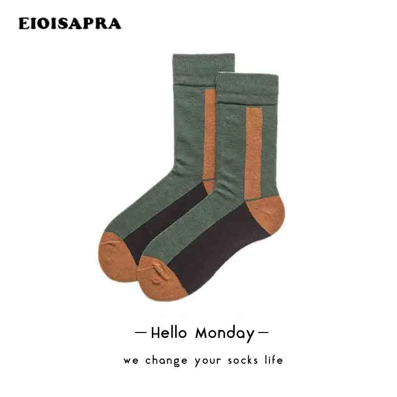 

[EIOISAPRA]New Product Striped Cartoon Patchwork Socks Fashion Harajuku Socks Men Women Comfort Antiskid Casual Breathable Meias