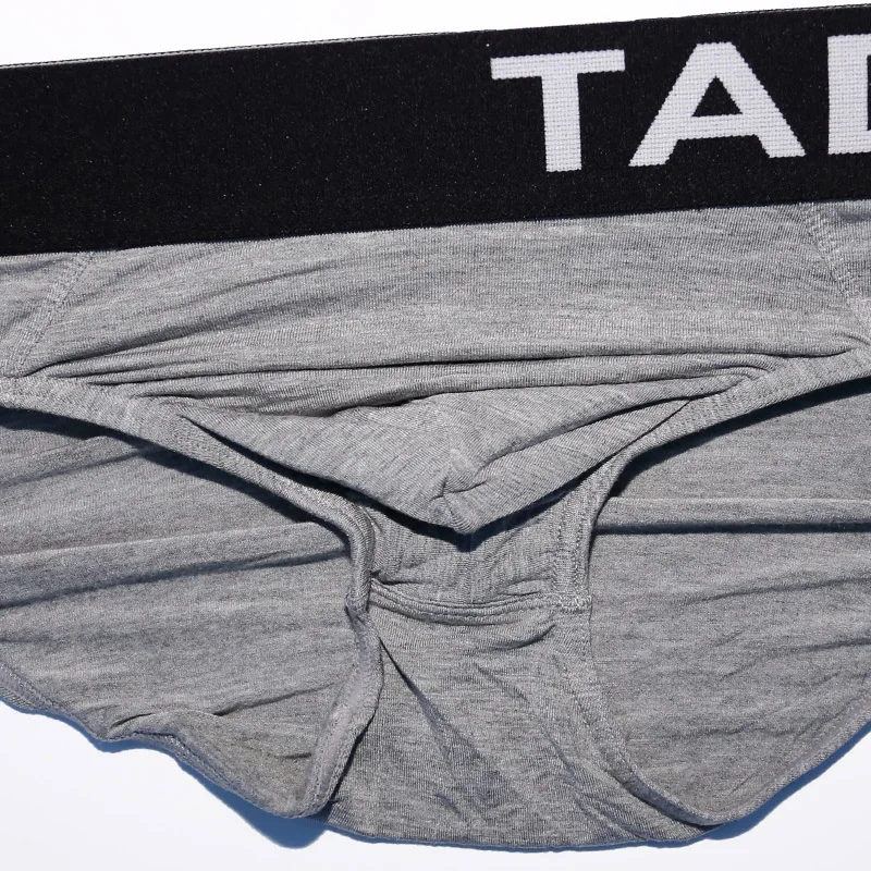 Мужские трусы бикини с низкой посадкой однотонные из модала|mens briefs underwear|mens