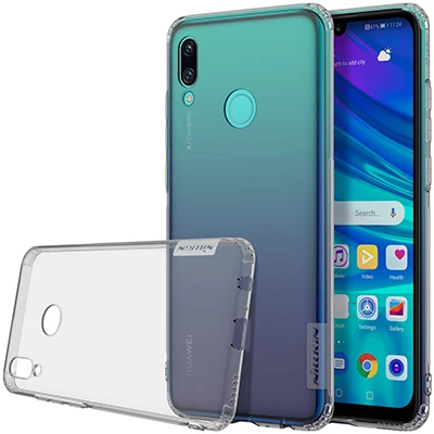 Transparent grey Чехол NILLKIN для huawei P Smart, чехол из ТПУ, прозрачный мягкий чехол для huawei P Smart - Color: Transparent grey