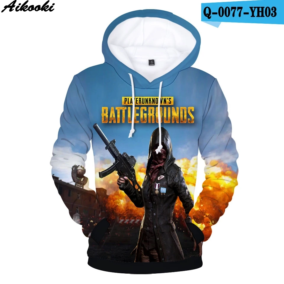 Высокое качество 3D худи PUBG для мужчин/wo для мужчин Playerunknown's Battlegrounds модная одежда для игр 3D принт PUBG мужская толстовка с капюшоном - Цвет: Синий