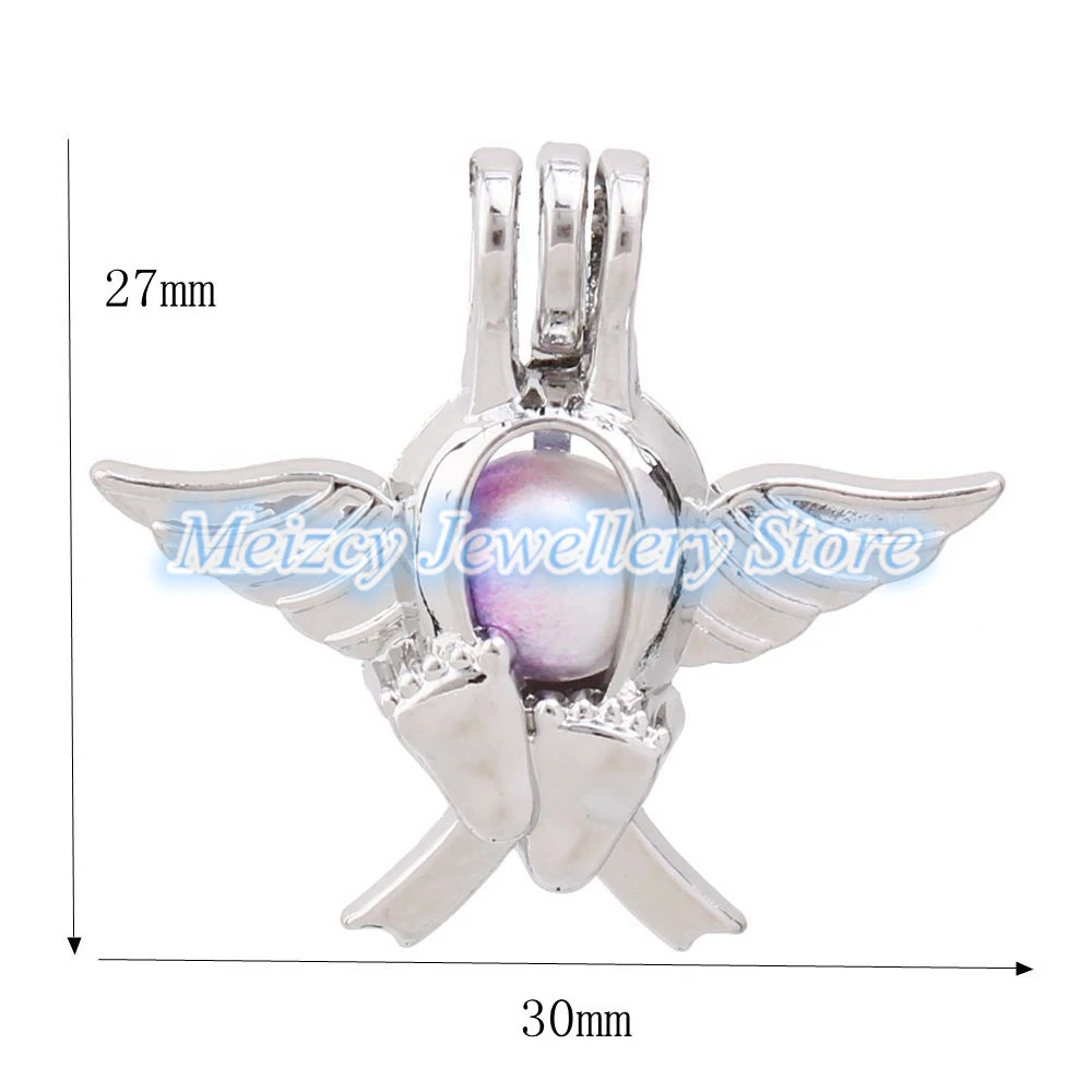 1 шт. смешанный хвост бант лягушка Висячие клетка с крестиком жемчужная