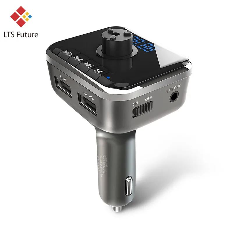Bluetooth Handsfree, двойной USB порт, быстрое автомобильное зарядное устройство для телефона, спасательный стеклянный зарядный адаптер, безопасный молоток, музыка, Mp3 аудио плеер