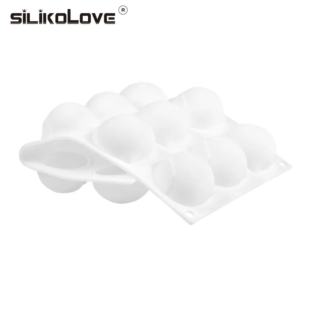 SILIKOLOVE 8 полости 3D торт мусс плесень шоколад силиконовые формы инструменты для торта Dessent декораторы эко-friedly