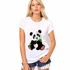 Женская футболка Harajuku Vogue Kawaii с рисунком милой панды, футболка с коротким рукавом, Женские повседневные футболки, топы для женщин, Прямая поставка
