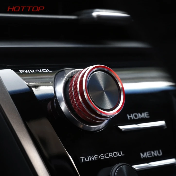 Декоративное кольцо для кнопки регулировки звука CD из нержавеющей стали Toyota Camry