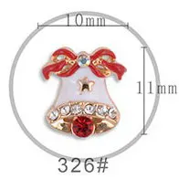 Сплав стикеры 3D на ногти Nail Art Рождество снег/Рождественский сапог/олень/Рождество колокольчик гель для ногтей с блестками Инструменты DIY горный хрусталь и украшения - Цвет: 326