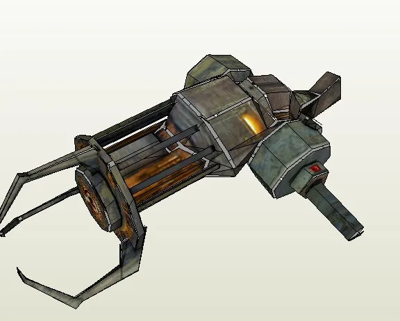 Бумажная модель HD рисунки Half-Life 2 научная фантастика пистолет