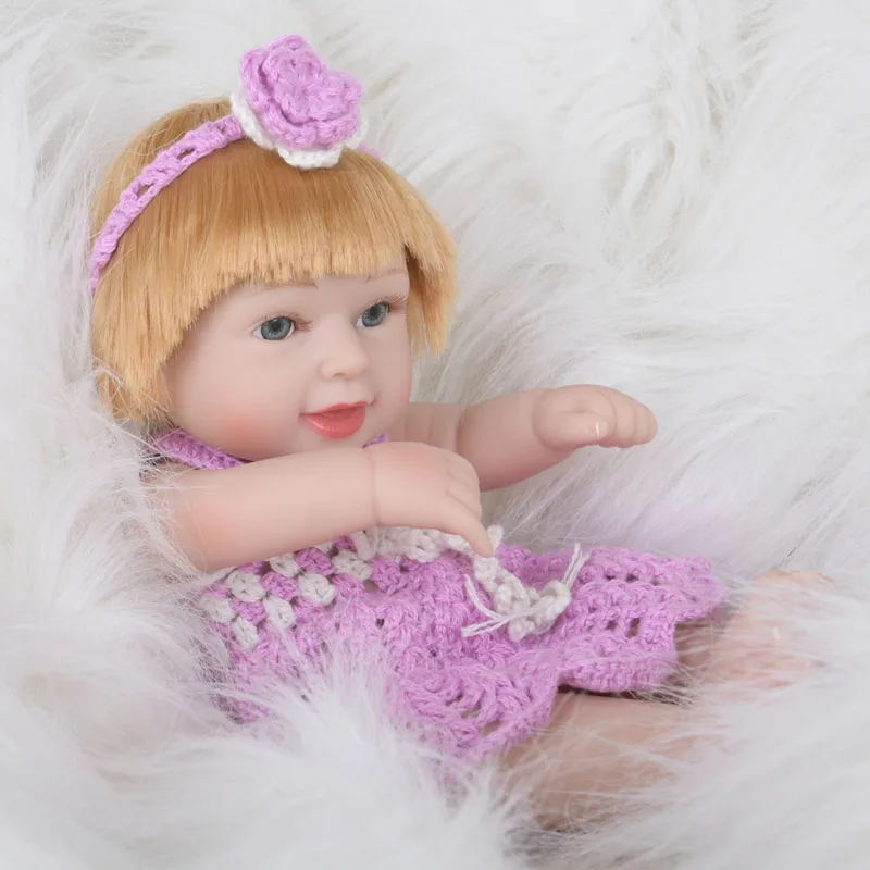 LEOOFU 28 см 11 дюймов reborn baby doll Детские Силиконовые куклы Моделирование Мягкие полный