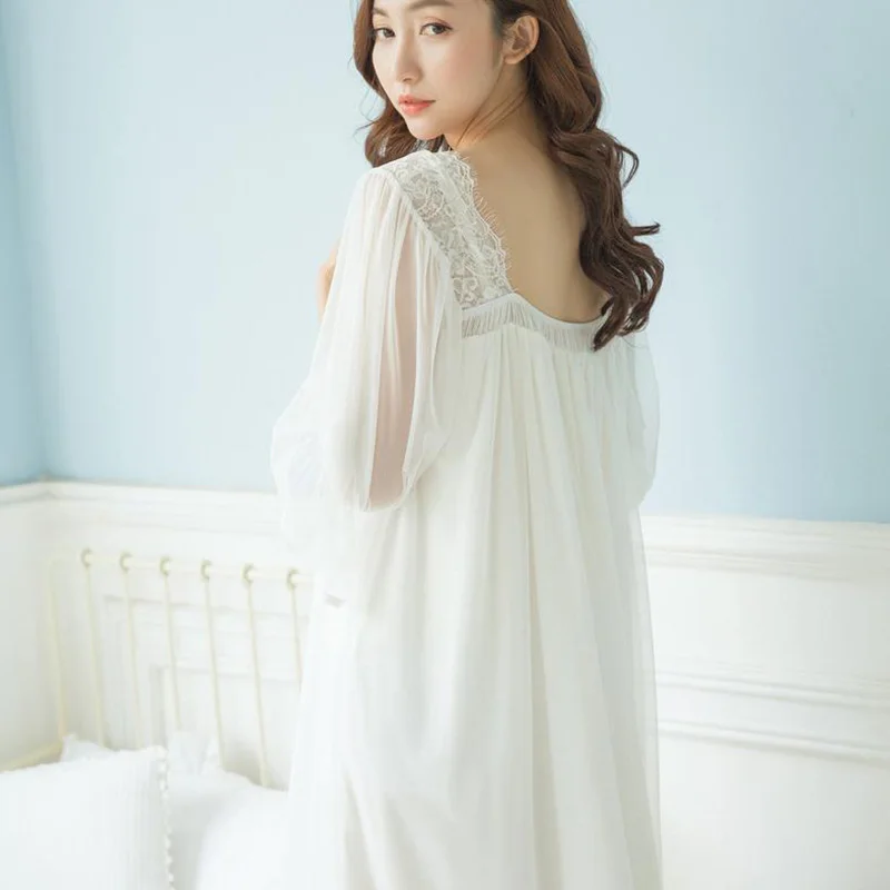 Новые поступления осень Ночные сорочки с круглым вырезом свободные дамы Платья