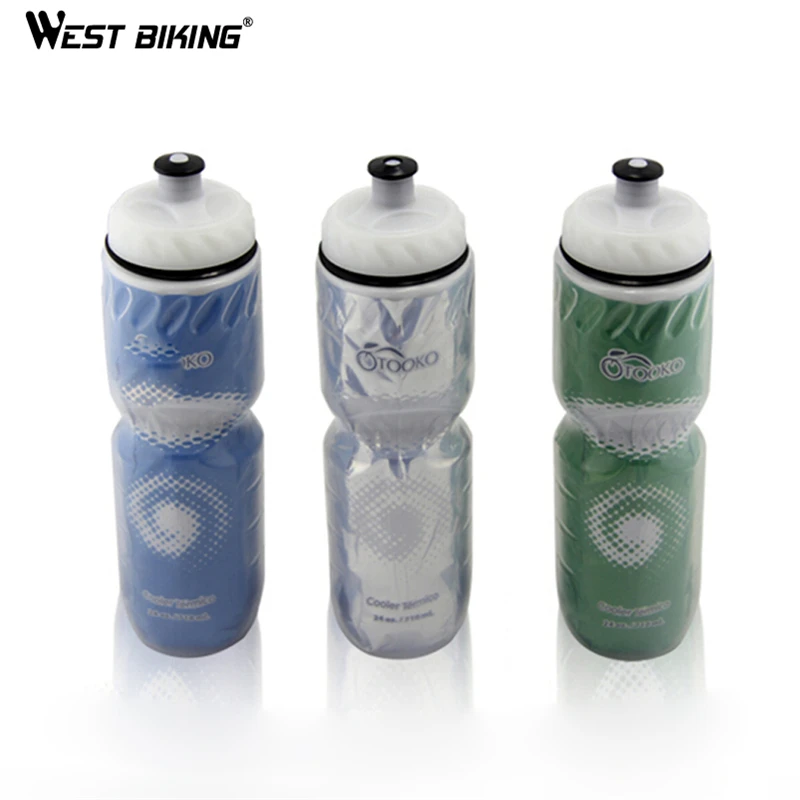 WEST BIKING пластиковая двойная изоляционная защита Спортивная бутылка для льда