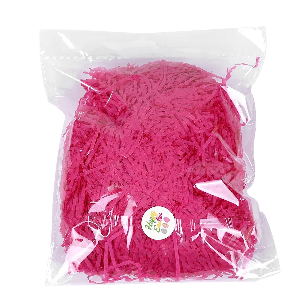Rose Red Роскошные свадебные пушистые украшения DIY Корзина папиросная бумага коробка для конфет мягкая Пасха измельченный наполнитель Ремесло фестиваль подарочная упаковка - Цвет: Rose Red