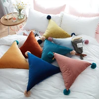3pcslot new high quality throw pillows with pom pom cushions for home car living room decoration almofadas home textile cojines