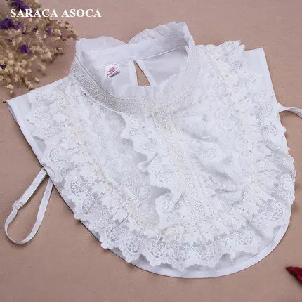 Новые модные бриллианты ручной работы Lcae Поддельный Воротник для женщин