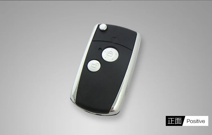 Модифицированный черный чехол для автомобильного ключа пульта с 2 кнопками Honda