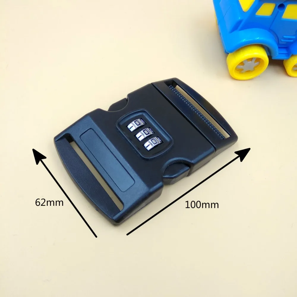 2 &quotдля 50 мм защелкивающиеся боковые пластиковые пряжки с кодовым номером замка