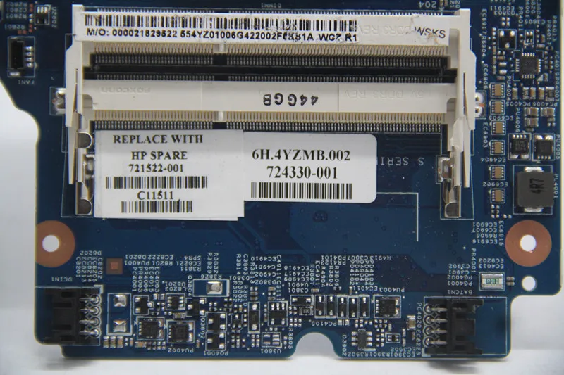 Материнская плата 721522 001 для ноутбука HP 440 450 с встроенным графическим процессором
