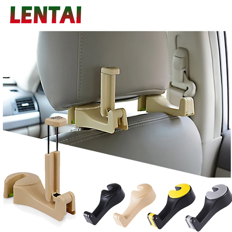 LENTAI 1PC заднее сиденье автомобиля хранения Hook & мобильный телефон для Peugeot 508 308 206 307
