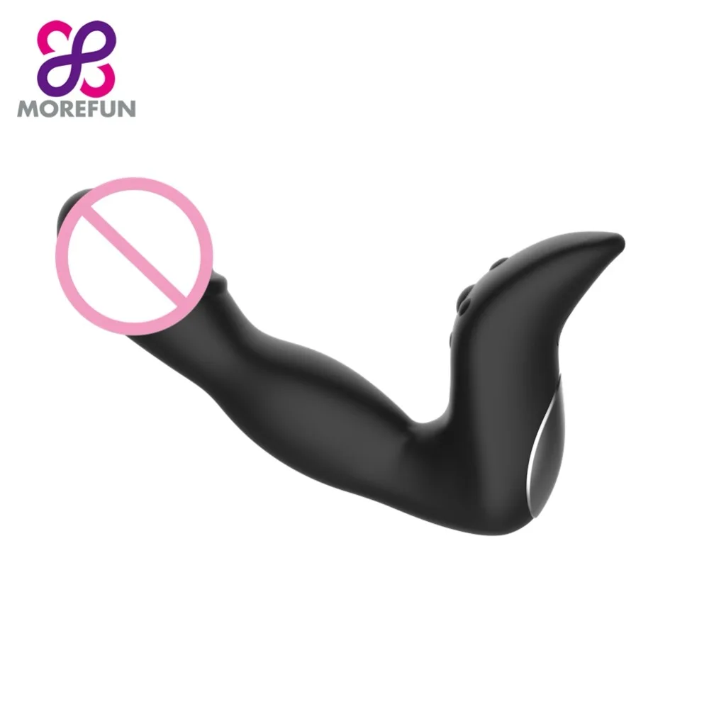 MOREFUN 10 скоростей силиконовые мужские анальные секс-игрушки Анальная пробка