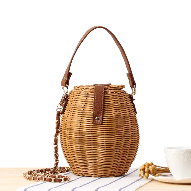 Роскошная дизайнерская женская сумочка Бамбуковая сумка ручной работы бохо