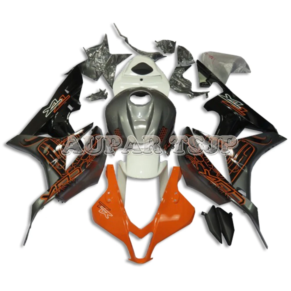 

ABS Injection Plastic Whole White Black Orange Cowlings For Honda CBR600RR F5 2007 2008 Motorbike Bodywork Kit New