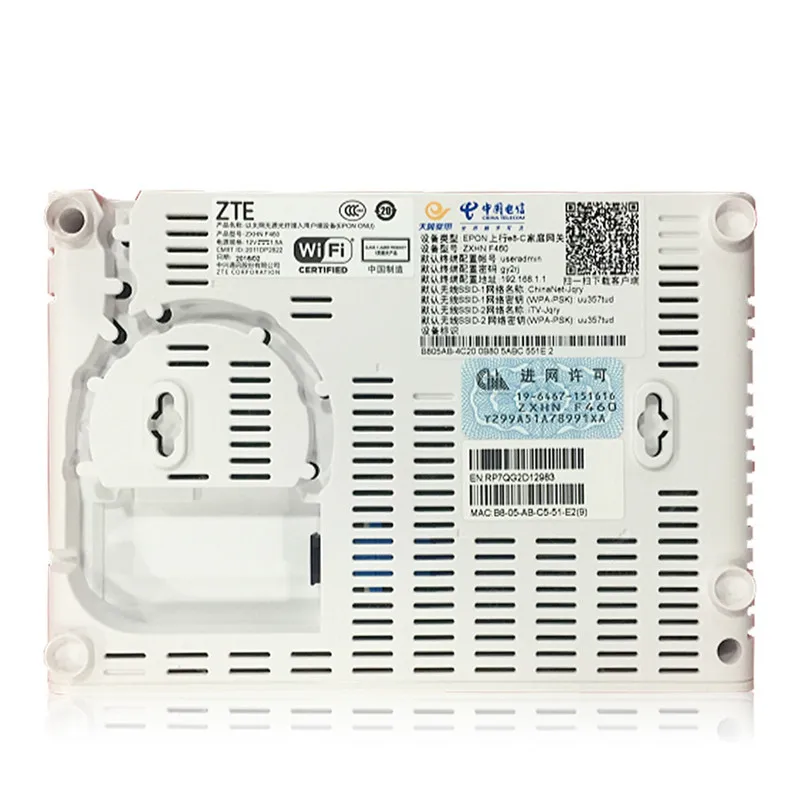 ZTE ZXA10 EPON FTTH UN ONT F460 SFU маршрутизатор режим FTTO с 1GE портами той же функции что и F601 F401
