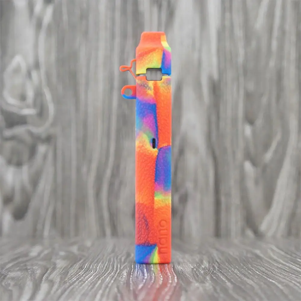 Rainbow Чехол с текстурой кожи для NanoSTIX vape, набор устройств, силиконовый чехол, гелевый Чехол, Nano STIX, NanoNIC Pod - Цвет: Rainbow