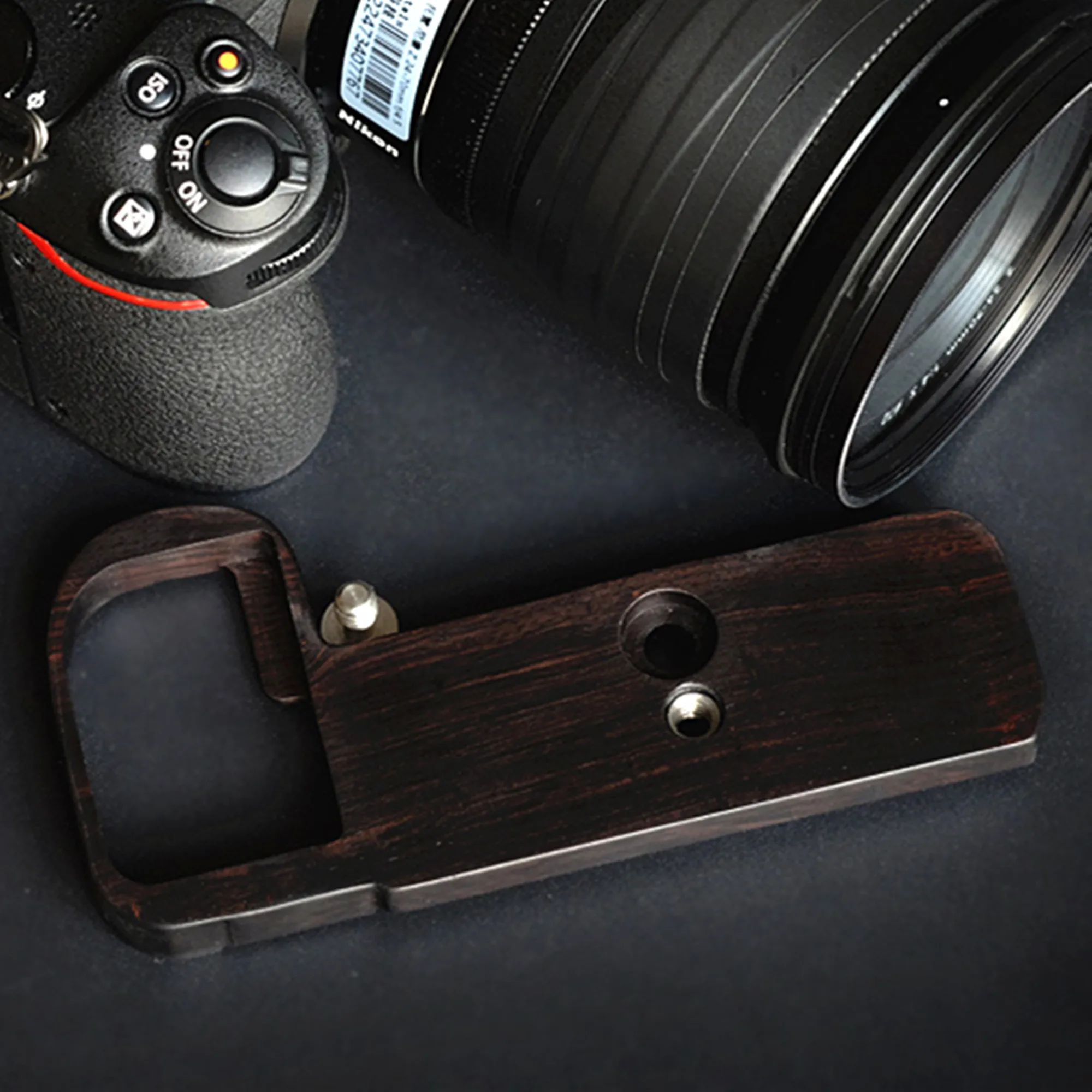 Деревянная рукоятка кронштейн опорная пластина черный для Nikon Z6 Z7 штатив Arca Sunway Benro
