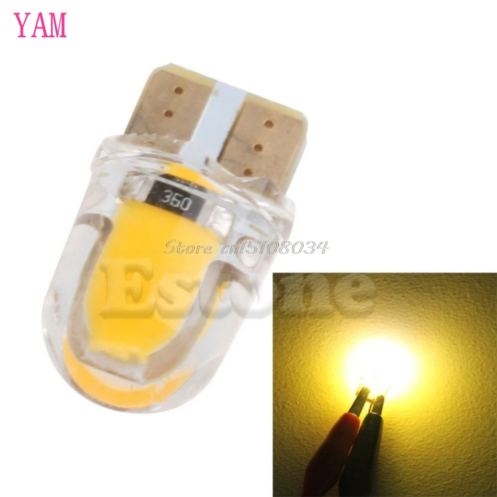 T10 194 168 W5W 8 SMD LED Canbus Silica Bright License Light Bulb Warm white #K4U3X# | Лампы и освещение