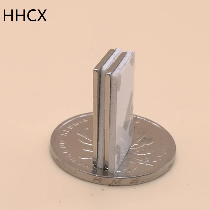 10 шт/lotl 20x10x1 мм N35 сильный квадратный неодимовый магнит 20*10*1 мм пояс 3м самоклеящиеся неодимовые магниты 20 мм х 10 мм х 1 мм
