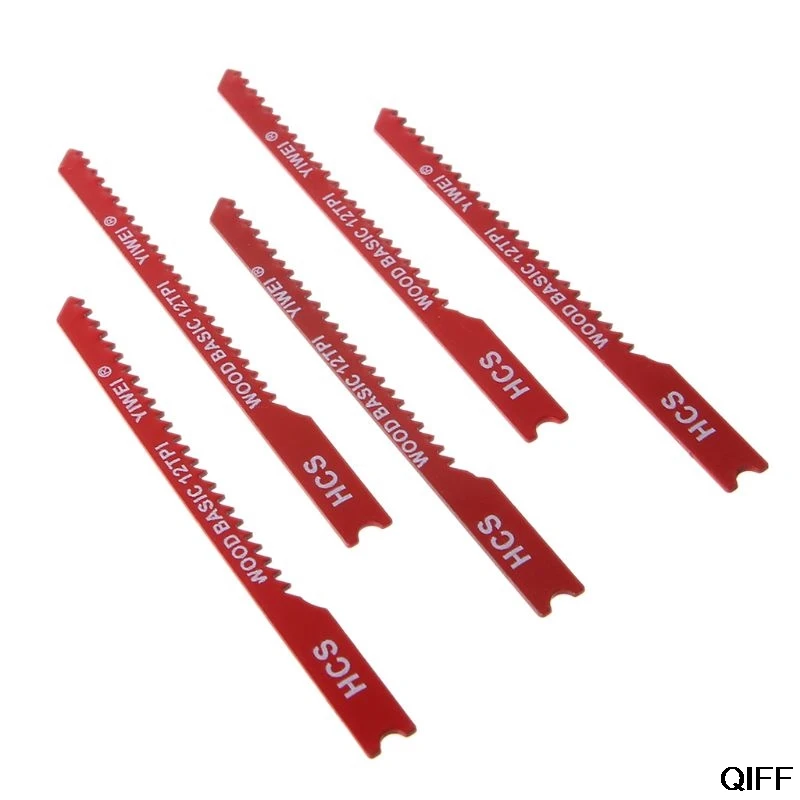 

Drop Ship&Wholesale 5pcs Durable U-shank High Carbon Steel 12 TPI Reciprocating Saw Blade Cutter For Wood Jig Cutting June 25