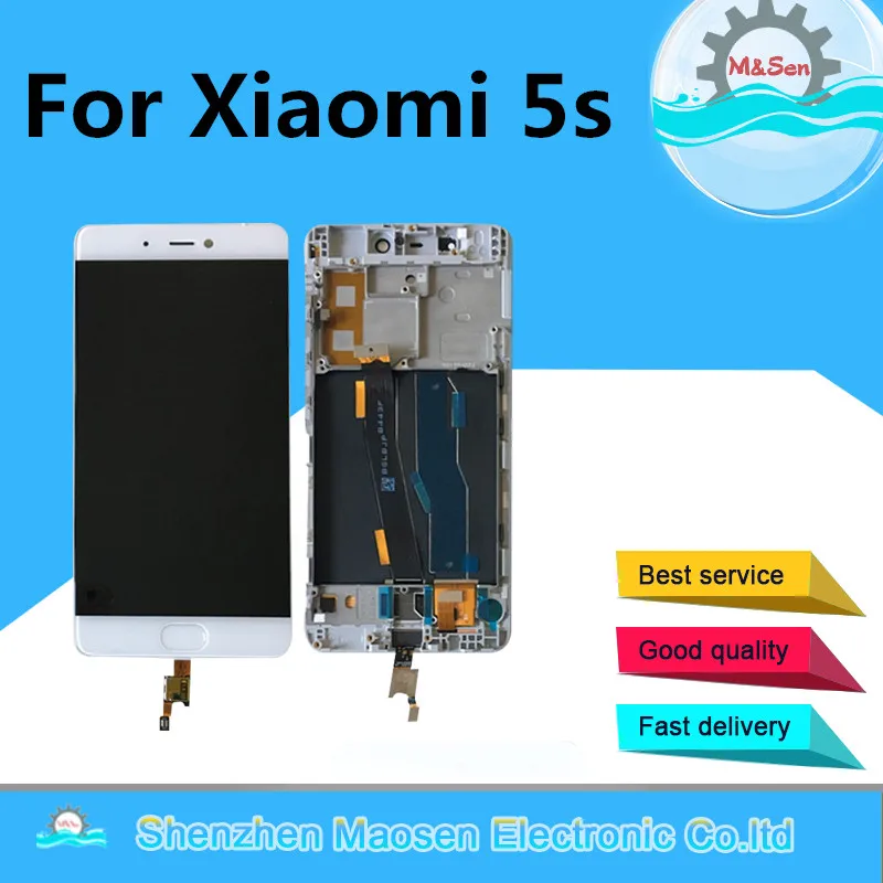 5 15 &quotОригинальный M &amp Sen для Xiaomi 5s Mi5s M5s с Fingerpint ЖК экран + цифровой