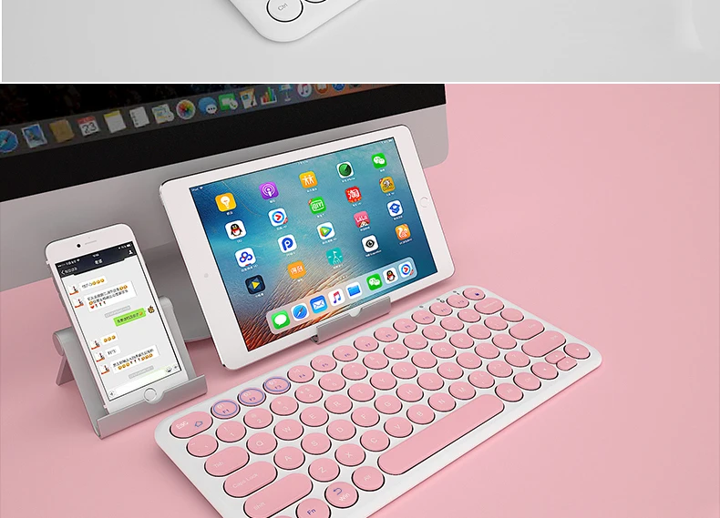B.O.W многофункциональная bluetooth-клавиатура-Совместимость с Windows, Mac, Android, iPad, iPhone, Apple tv-простое переключение до 3 устройств