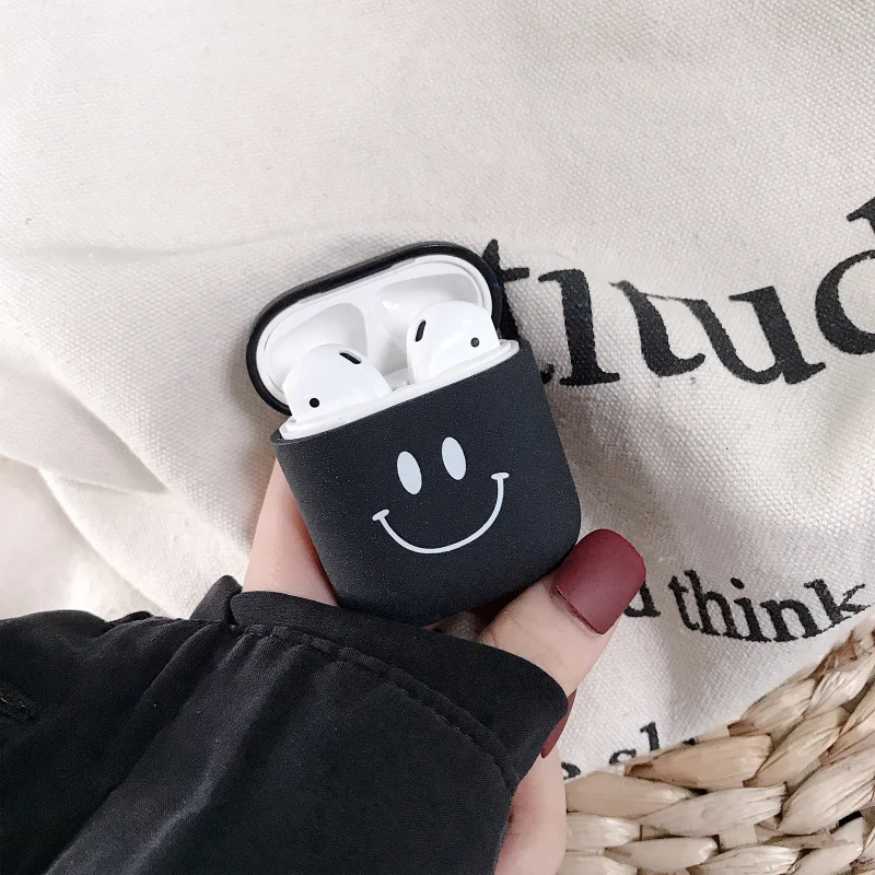 Жесткий чехол для наушников для Apple Airpods 1/2 противоударный чехол для Apple гарнитура для Airpods чехол s Матовый розовый защитный чехол для пары
