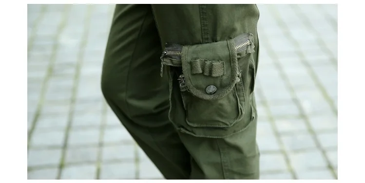 Модель 2017 года повседневные свободные брюки со средней талией и несколькими