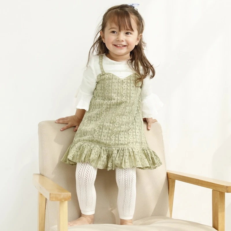 MYUDI однотонные белые розовые хлопковые леггинсы для маленьких девочек летние