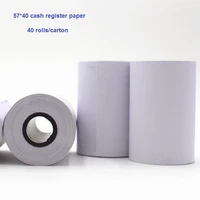 5740 cash register paper small roll for pos 58mm receipt printer 57mm thermal machine printing pos printer paper rolls