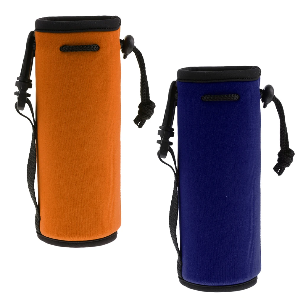2 шт Неопреновая Изолированная Крышка для бутылки с водой и напитками оранжевый +