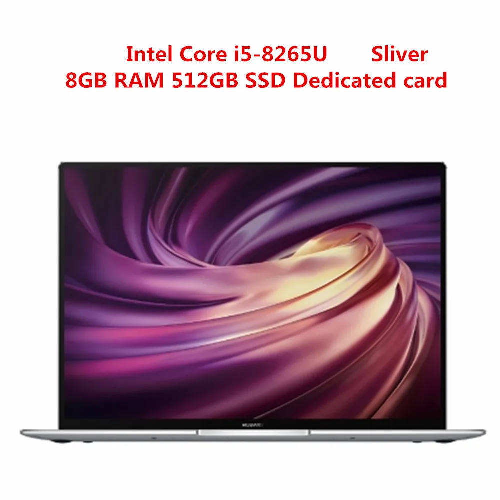 Ноутбук HUAWEI MateBook X Pro, 13,9 дюймов, Windows 10, Intel Core i5-8265u, 8 Гб ОЗУ, 512 Гб SSD, идентификация отпечатков пальцев, ноутбук - Цвет: i5 8GB 512GB Sliver