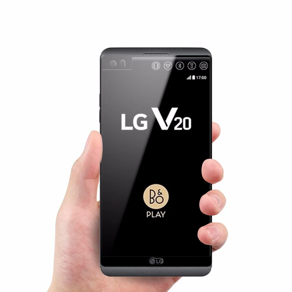 Защитная пленка из закаленного стекла для экрана LG V20, полное покрытие, HD-прозрачность, защита от взрывов и царапин.