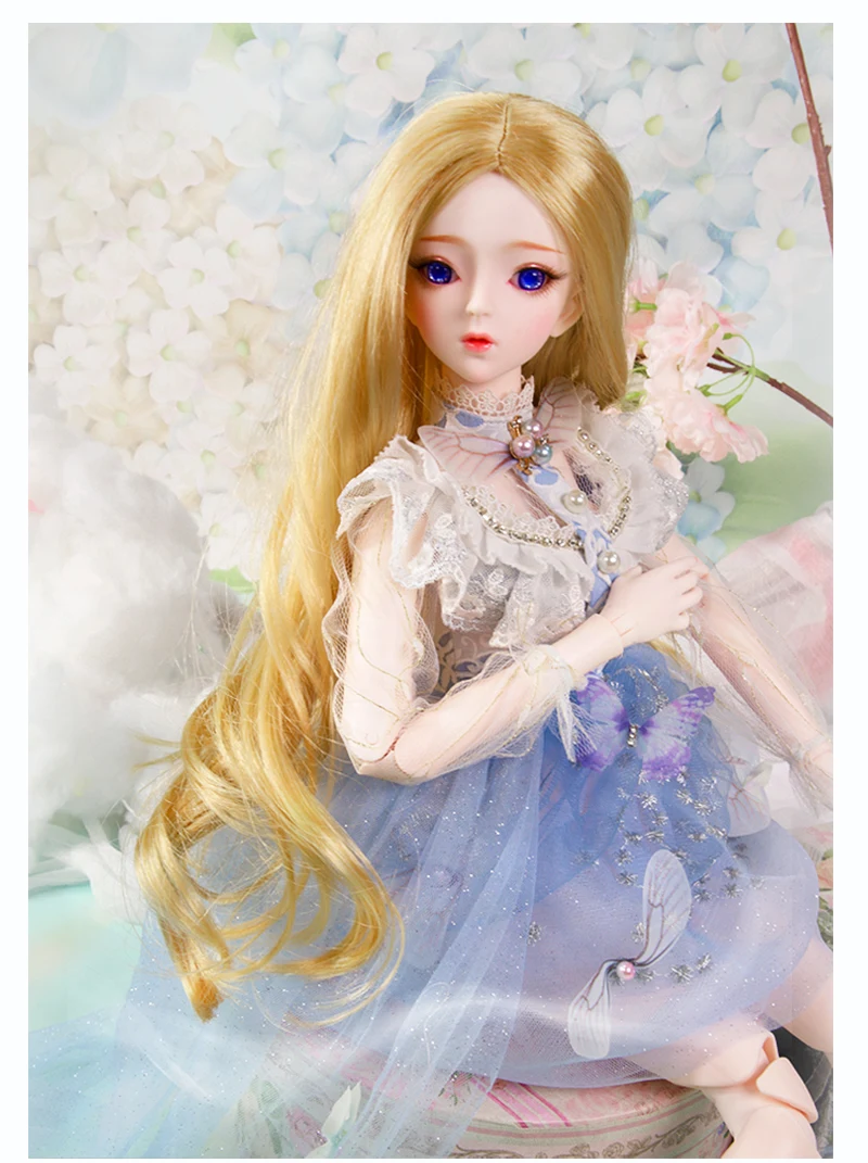 Парик для 1/3 BJD Тыква и каштановые волосы AI YoSD MSD SD набор игрушка подарок DC лати костюм 60 см кукла