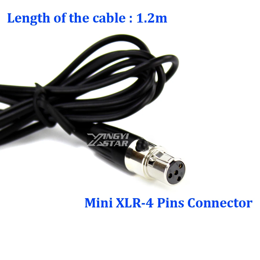 Мини XLR 4-контактный TA4F Plug проводной микрофон конденсаторный галстуком-бабочкой микрофон-гарнитура петличный микрофон для Shure Беспроводная система караоке передатчик